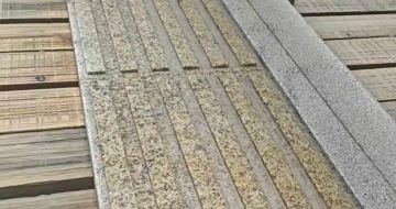 嘉峪关黄金麻盲道石 盲条