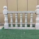 嘉峪关芝麻白阳台栏杆 花岗岩栏杆