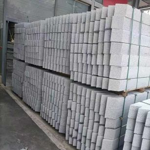 嘉峪关芝麻白树围石 树池