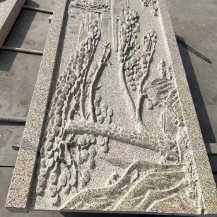 嘉峪关黄金麻别墅雕刻版 别墅私人定制