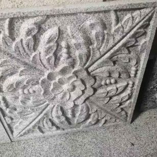 嘉峪关芝麻白雕刻版，异形定制