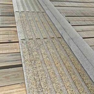 嘉峪关黄金麻盲道石 盲条