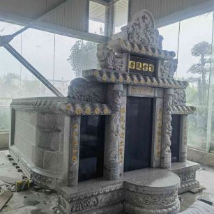 嘉峪关套墓 墓碑 围坟石 异形定制