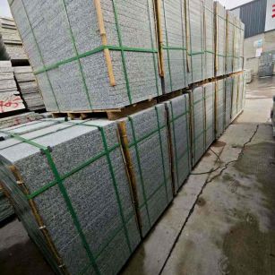 嘉峪关芝麻白地铺版 石材地铺石