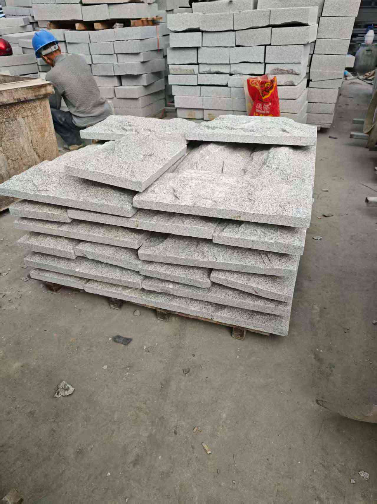 嘉峪关芝麻白蘑菇石，自然面